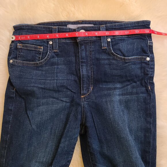 Joe's Jeans High Rise Skinny Ankle Raw Hem Jeans Size 28 - Picture 7 of 8